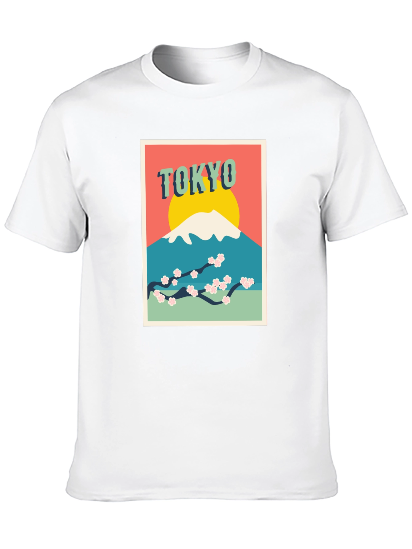 Tokyo Mt. Fuji Graphic Tee - Retro Style