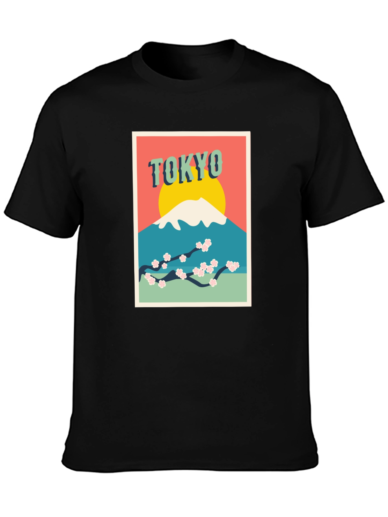 Tokyo Mt. Fuji Graphic Tee - Retro Style