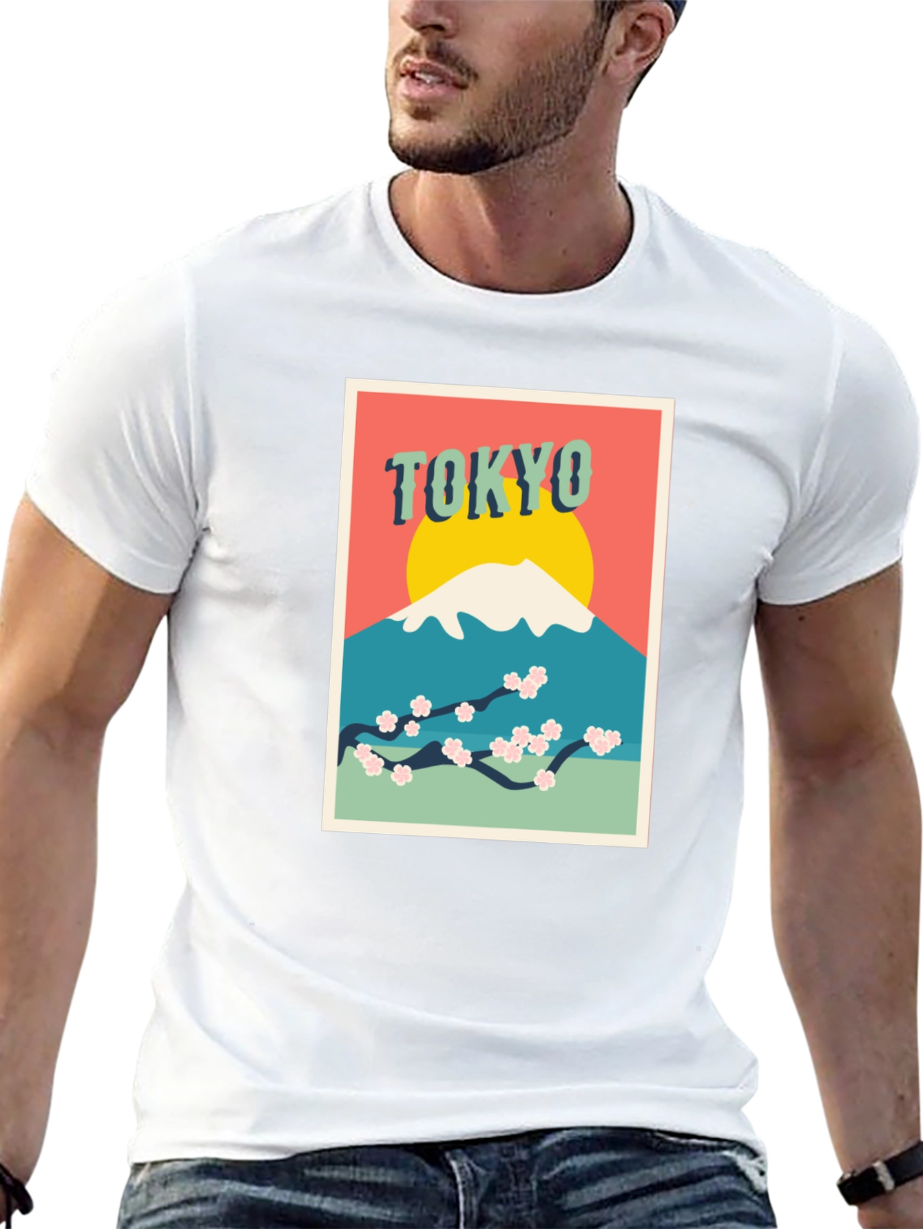 Tokyo Mt. Fuji Graphic Tee - Retro Style