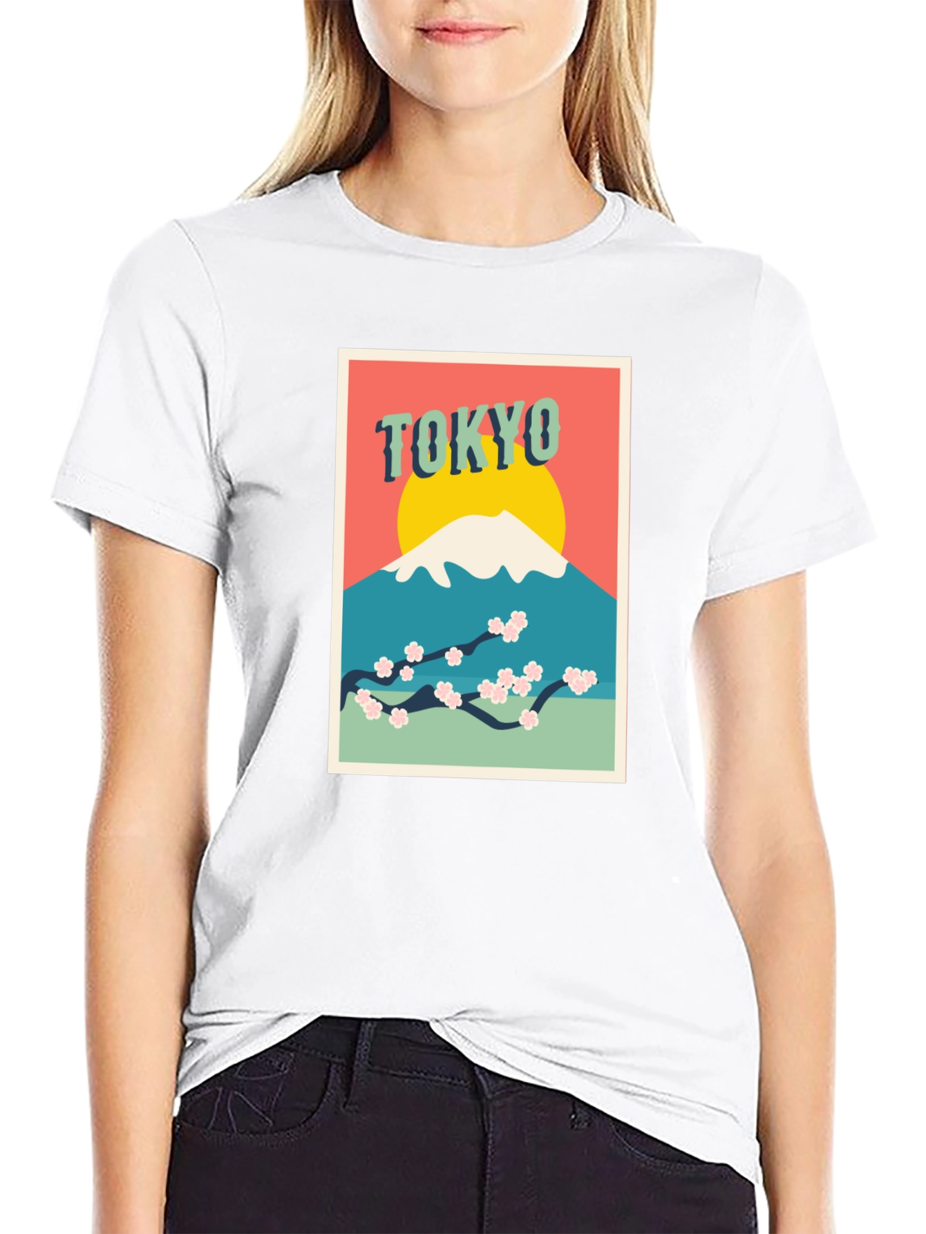Tokyo Mt. Fuji Graphic Tee - Retro Style