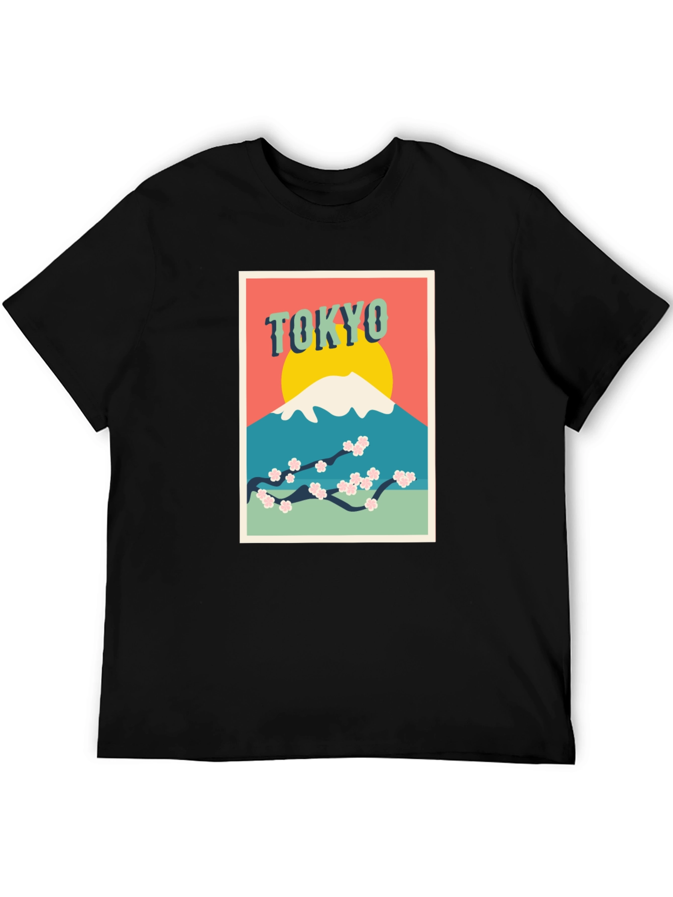 Tokyo Mt. Fuji Graphic Tee - Retro Style