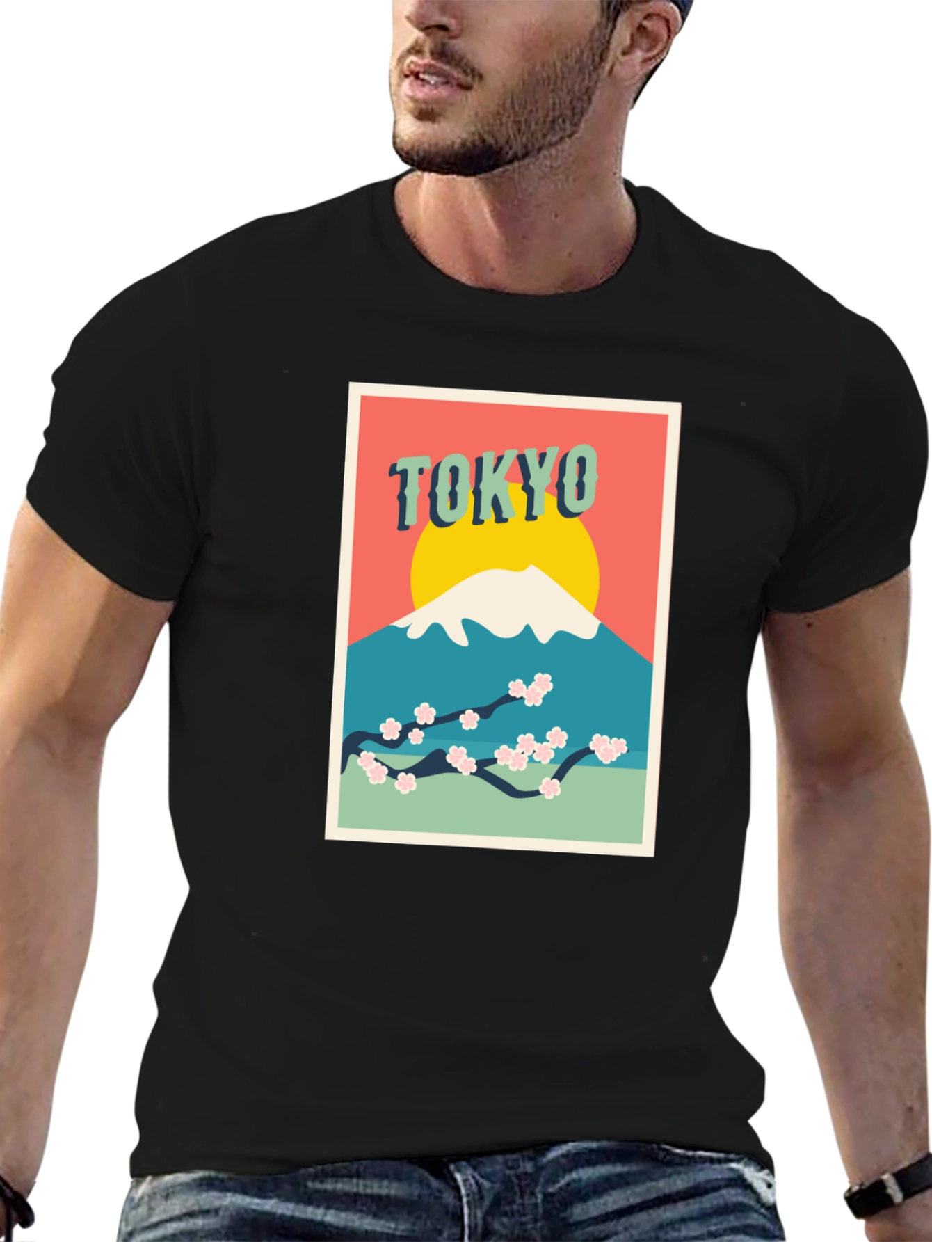 Tokyo Mt. Fuji Graphic Tee - Retro Style
