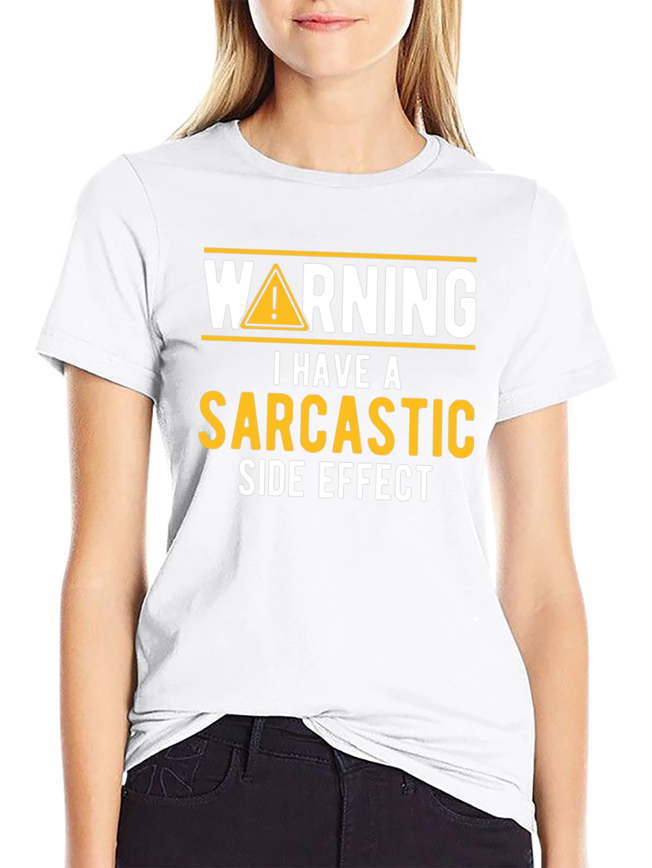 Sarcastic Side Effect Novelty Graphic Tee
