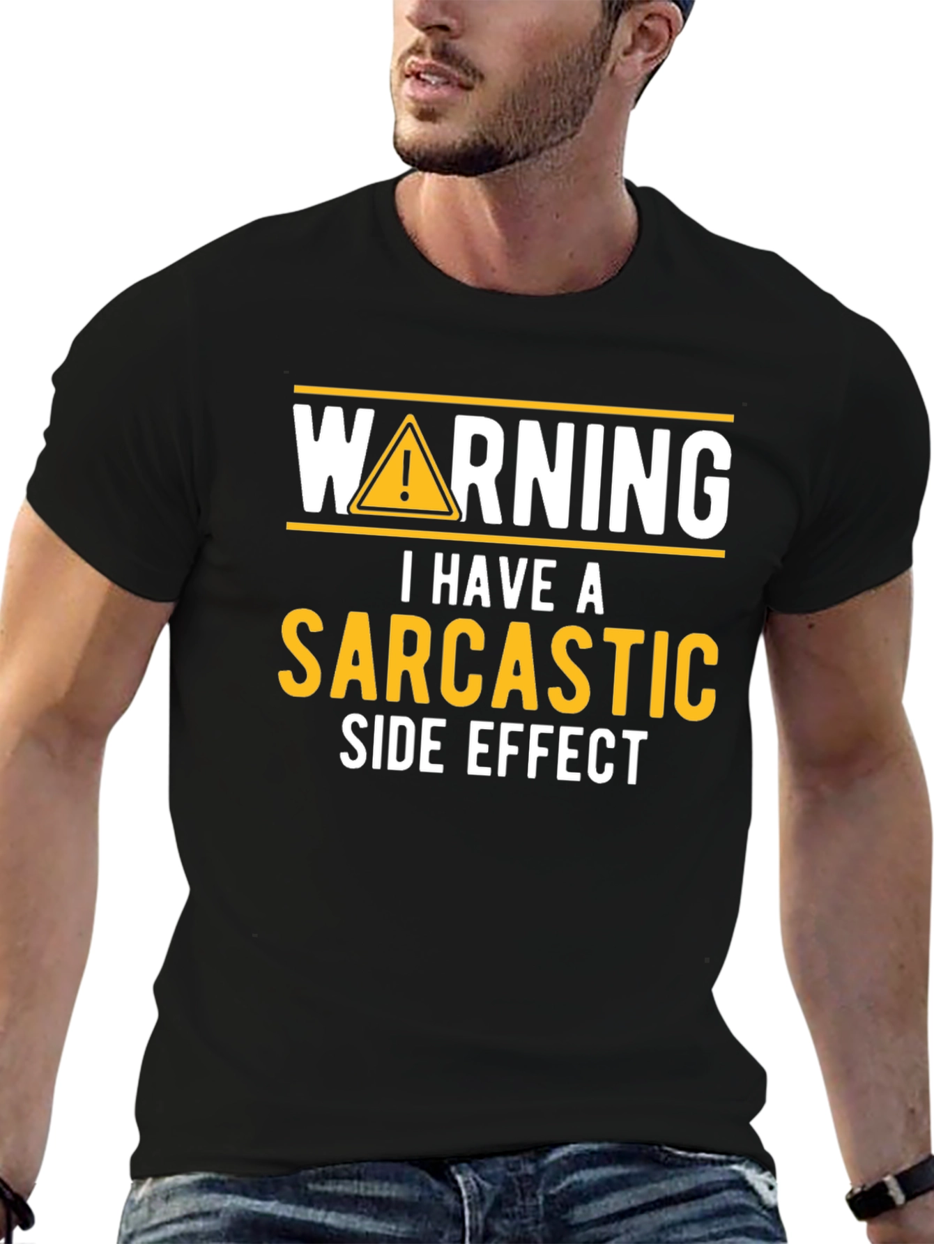 Sarcastic Side Effect Novelty Graphic Tee