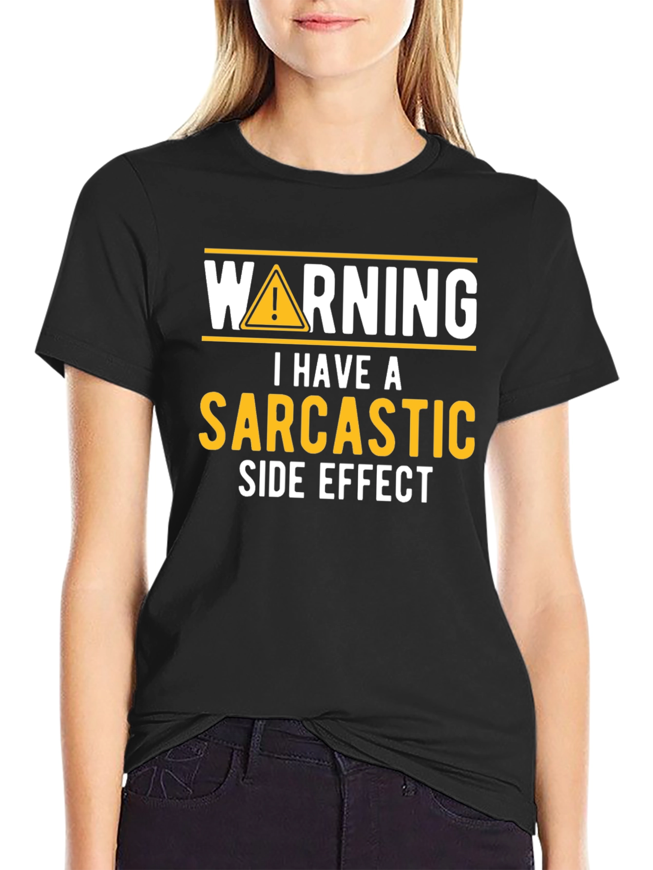Sarcastic Side Effect Novelty Graphic Tee