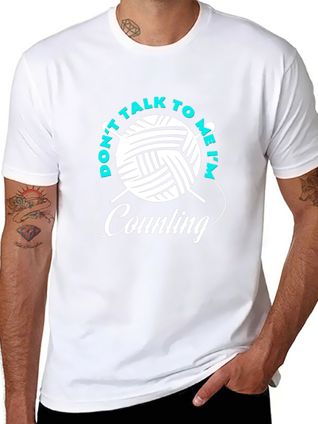 Dont Talk To Me Im Counting Knitting T-Shirt