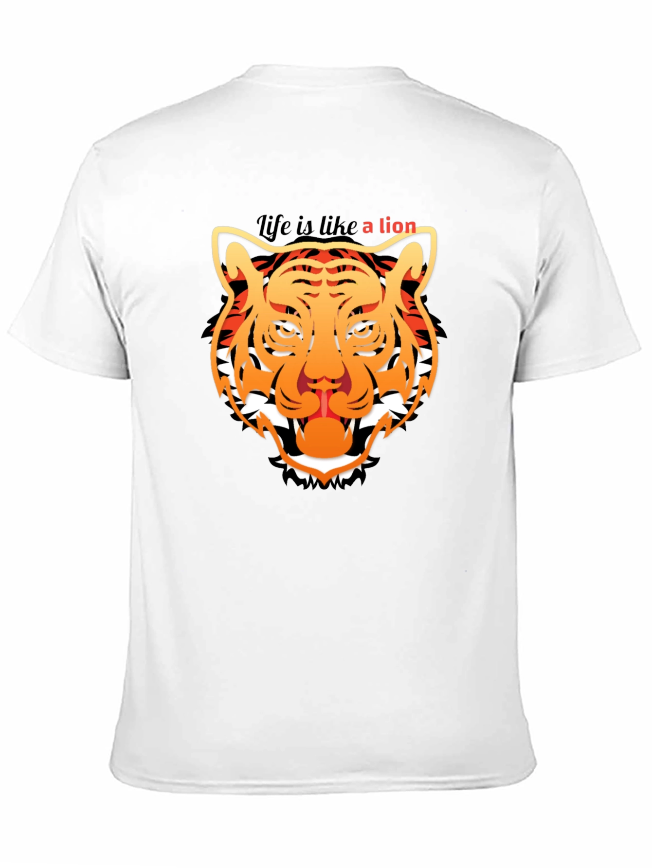 Lion Graphic Tee - Mens Black T-Shirt