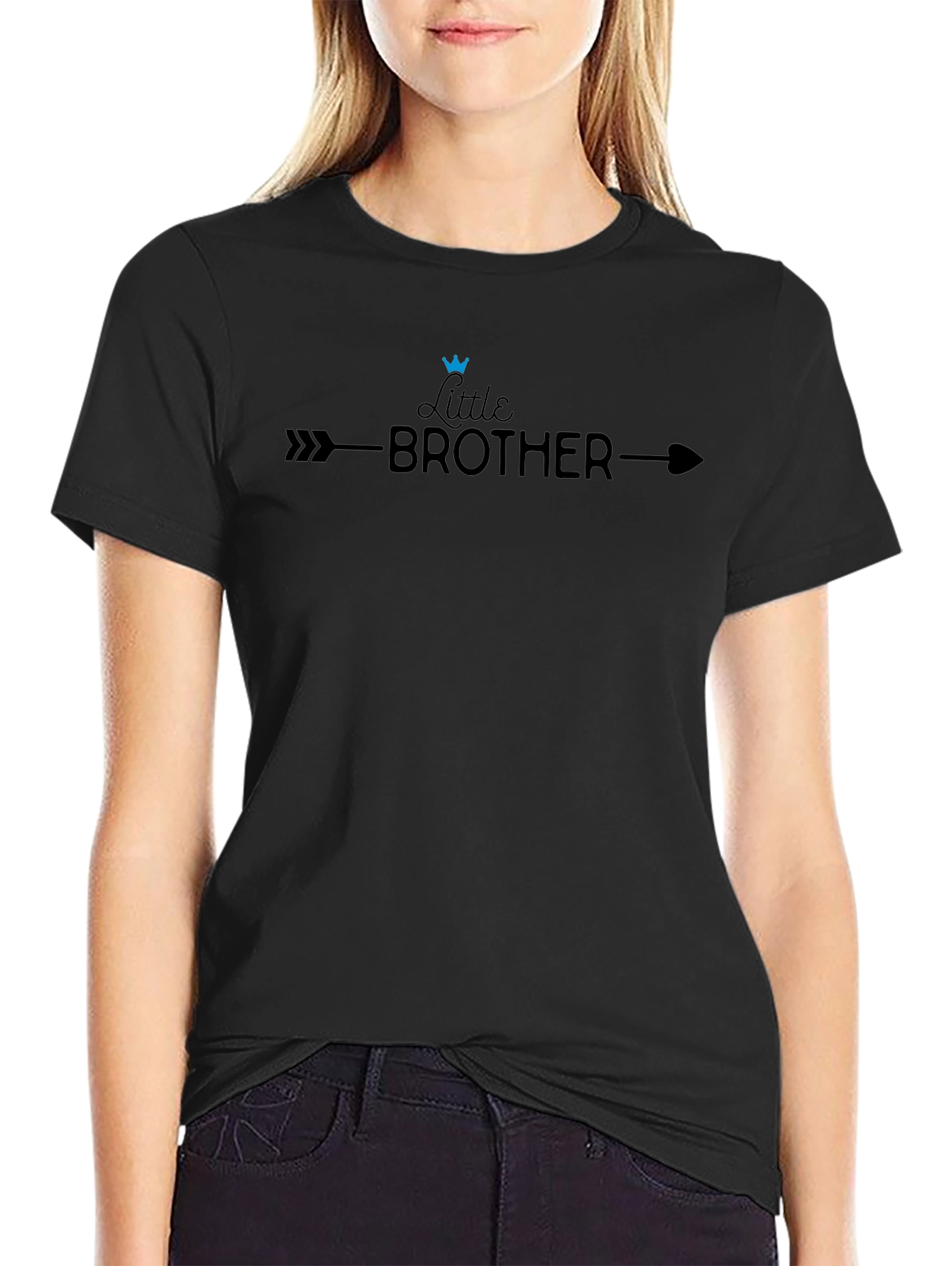 Little Brother Graphic Tee - Arrow & Crown Design