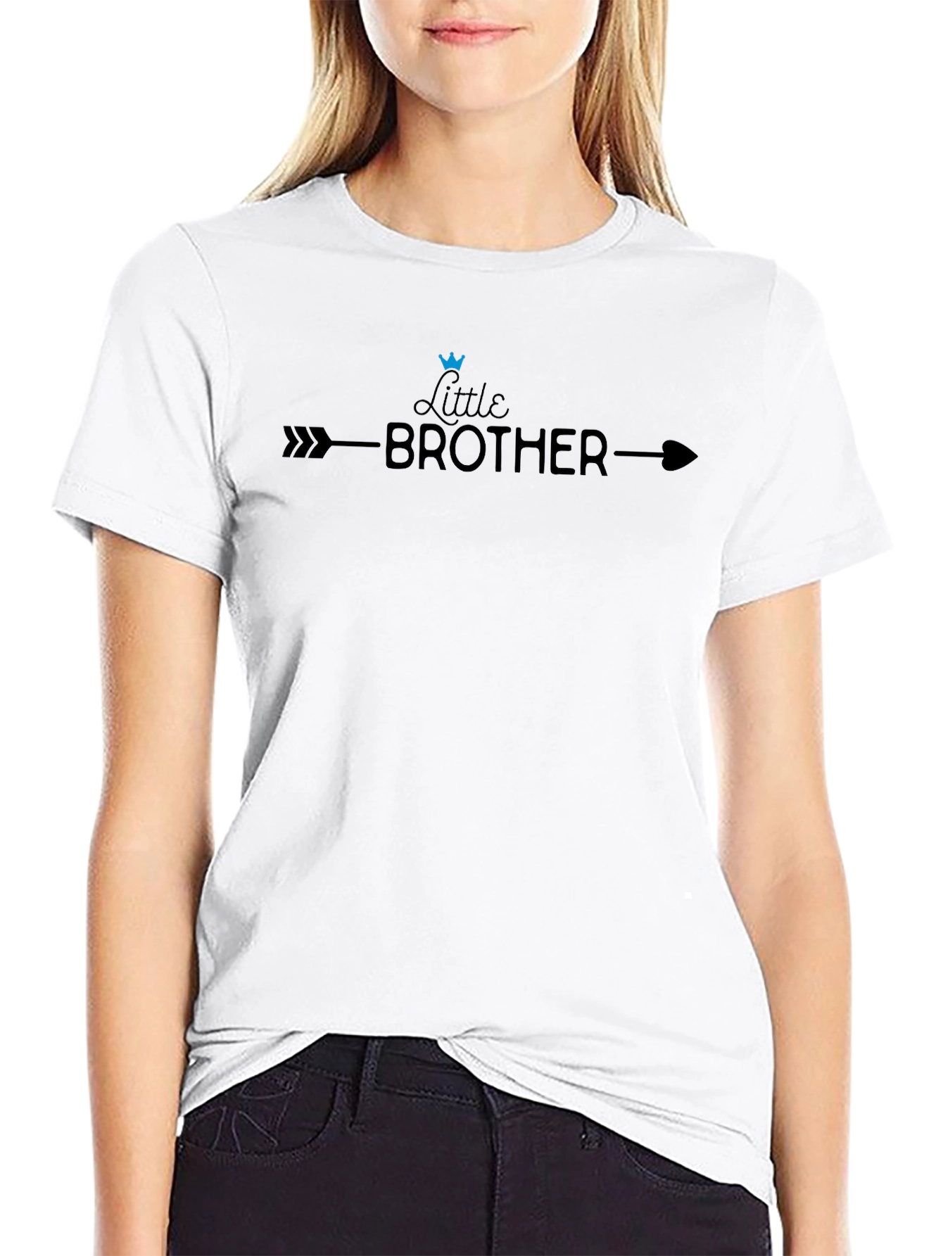Little Brother Graphic Tee - Arrow & Crown Design