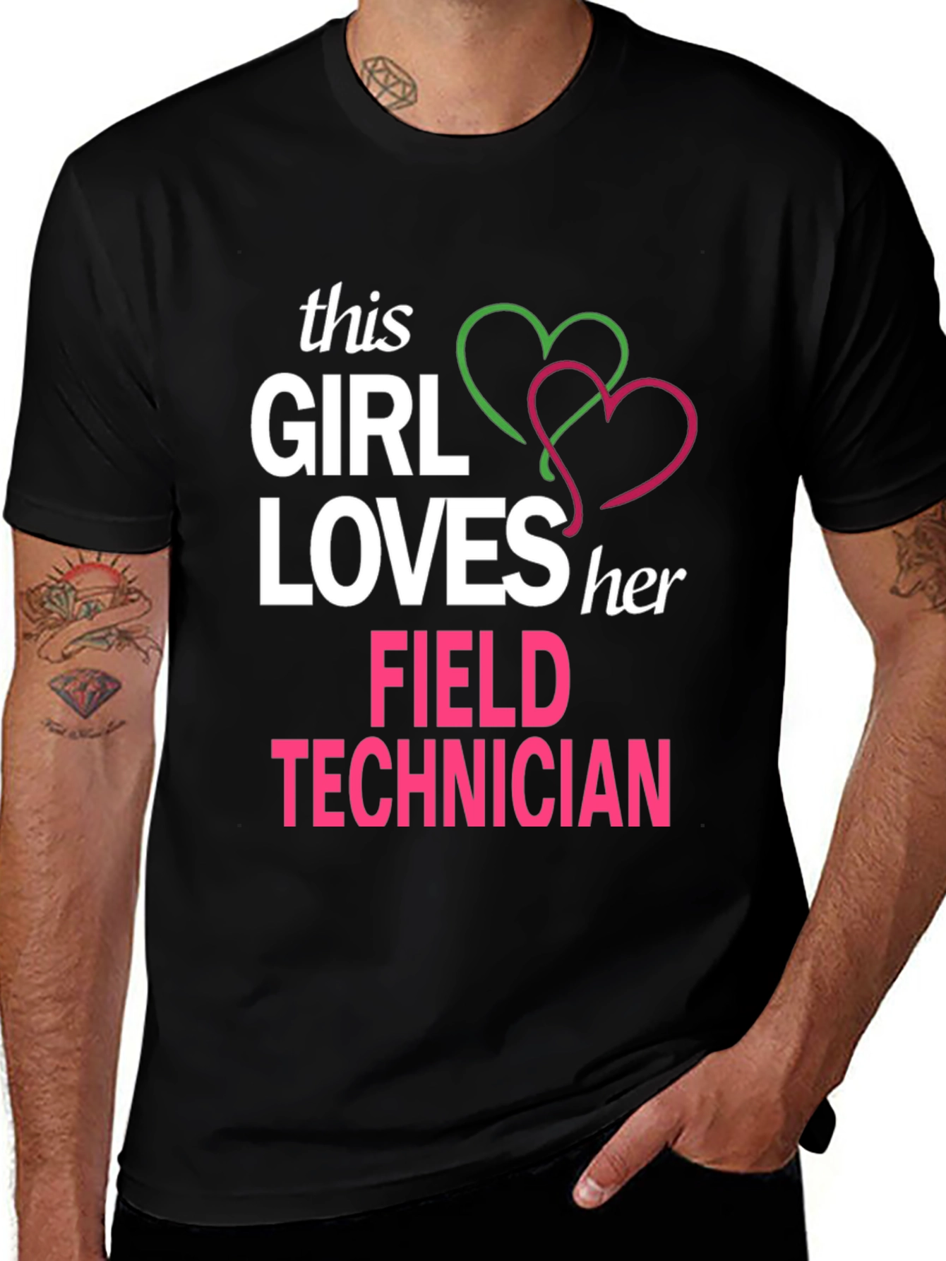 Girl Loves Her Field Technician T-Shirt