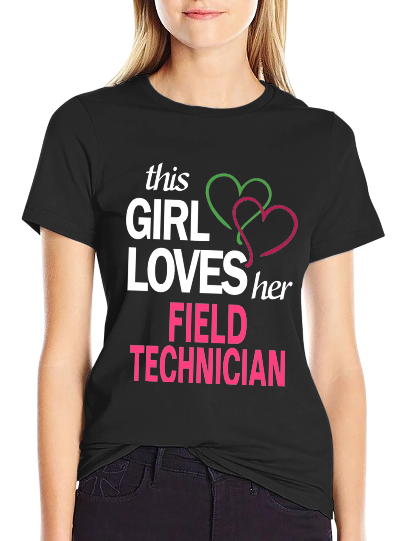 Girl Loves Her Field Technician T-Shirt