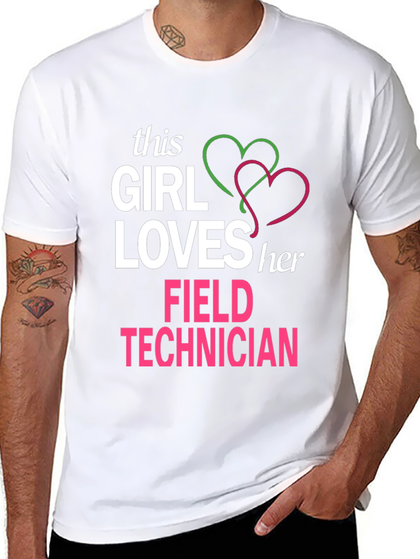 Girl Loves Her Field Technician T-Shirt