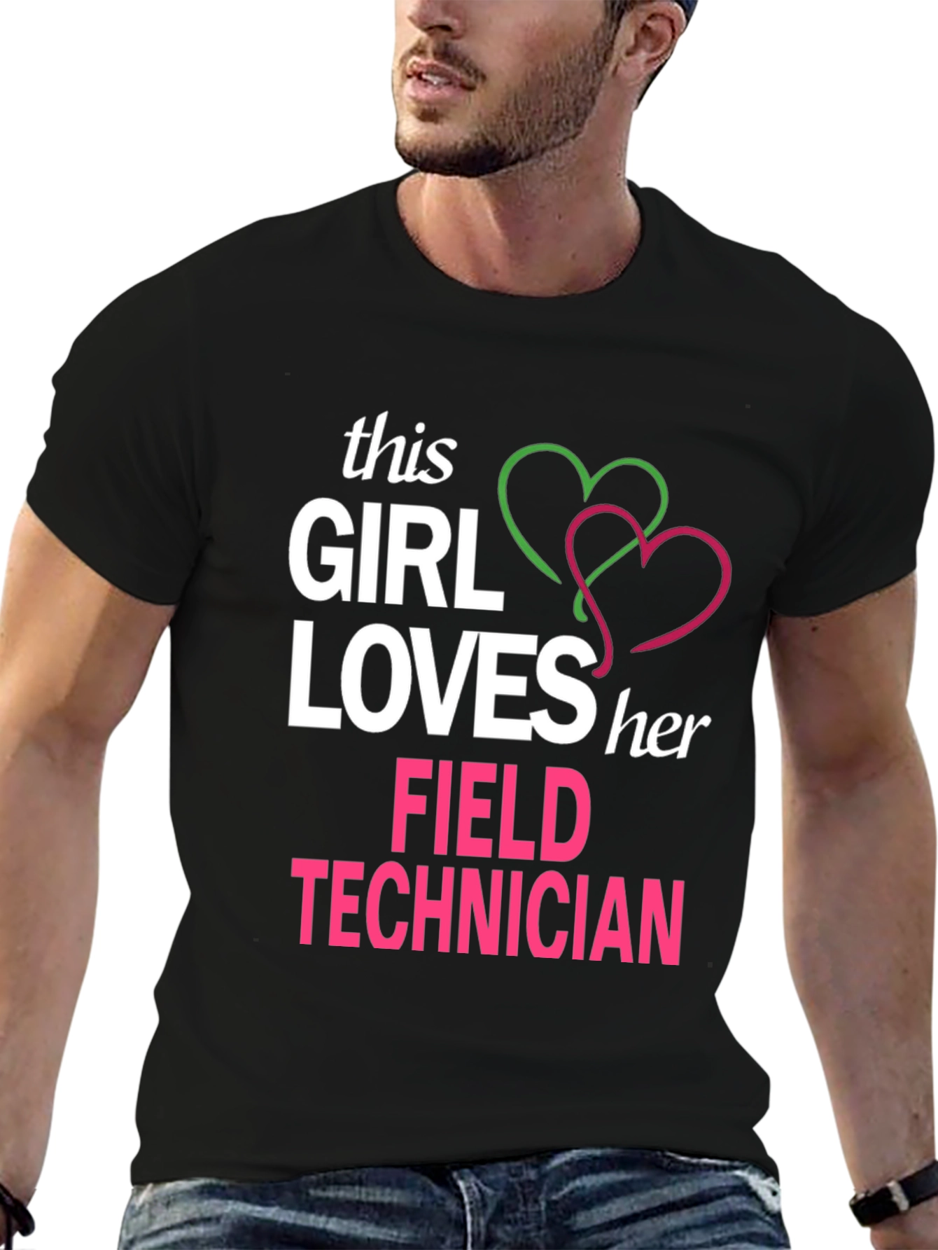 Girl Loves Her Field Technician T-Shirt