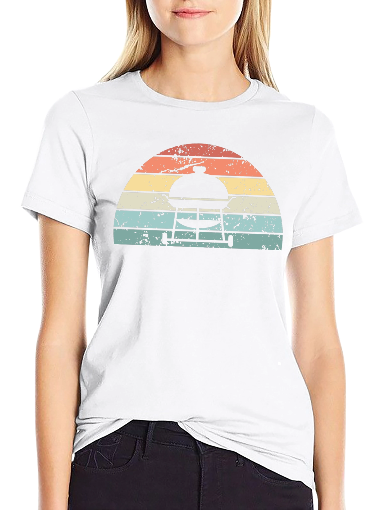 Retro Grill Master Sunset T-Shirt