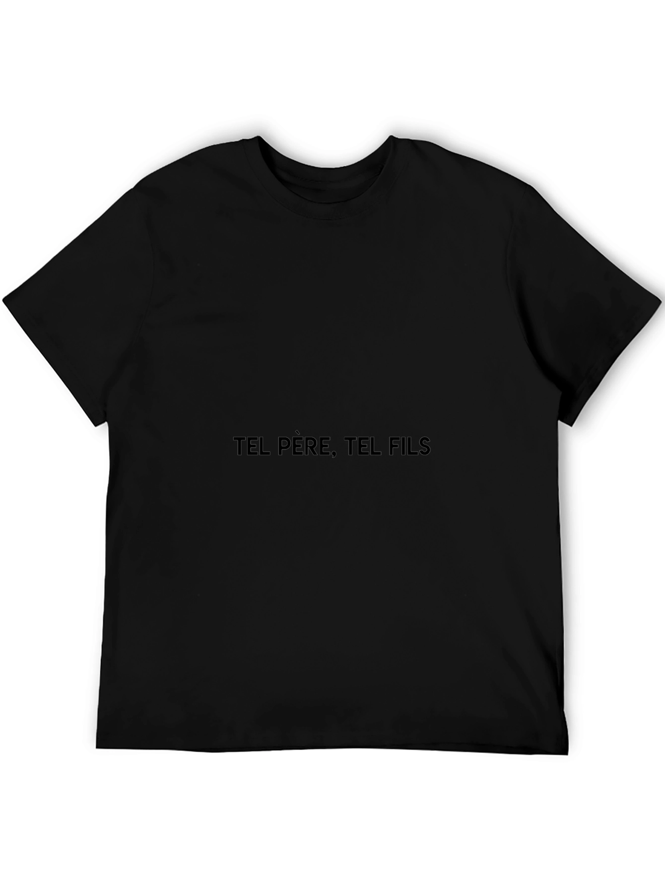 Tel Pere Tel Fils Black T-Shirt