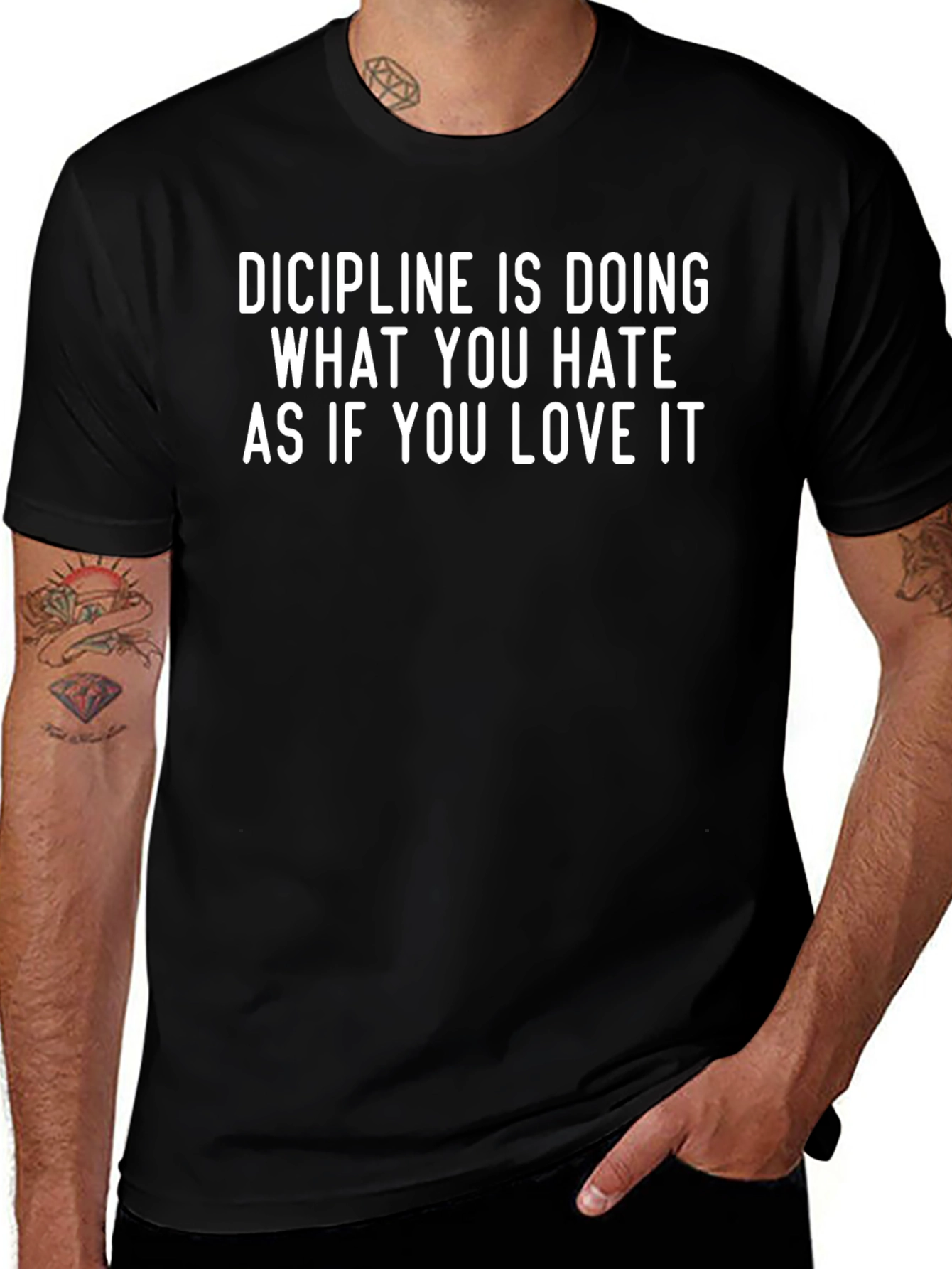 Discipline Graphic Tee - Motivational T-Shirt