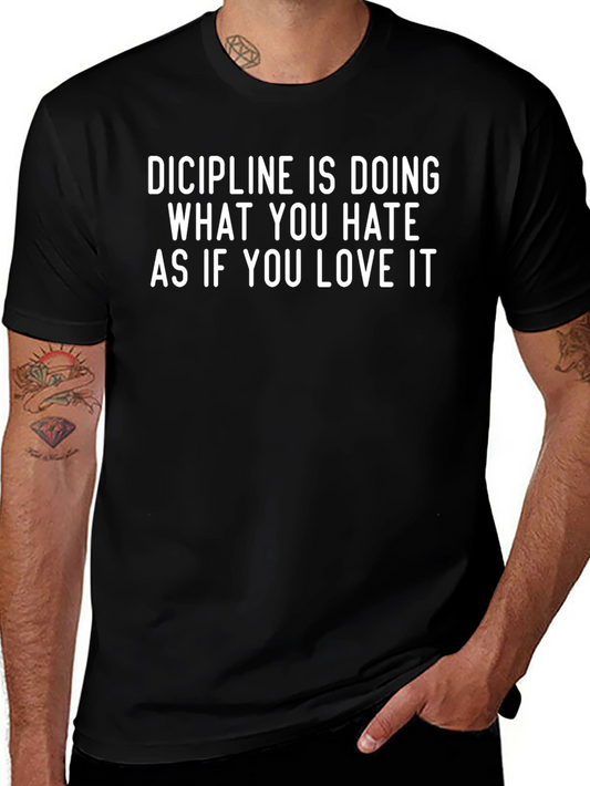 Discipline Graphic Tee - Motivational T-Shirt