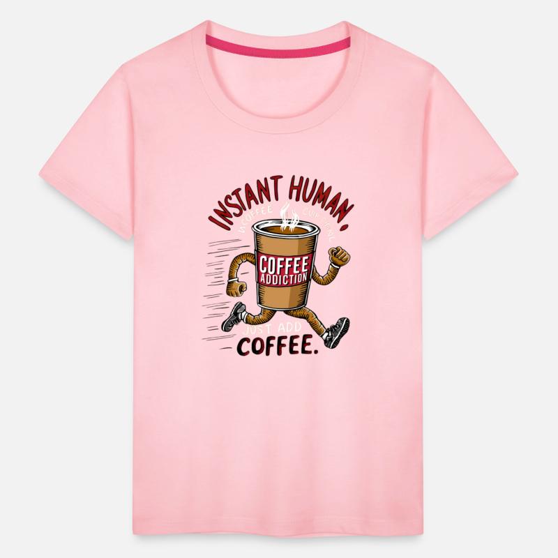 A coffee cup with arms and legs running