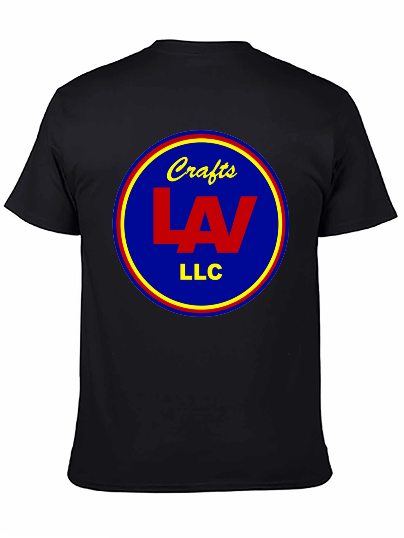 Crafts LAV LLC Round Logo Black T-Shirt