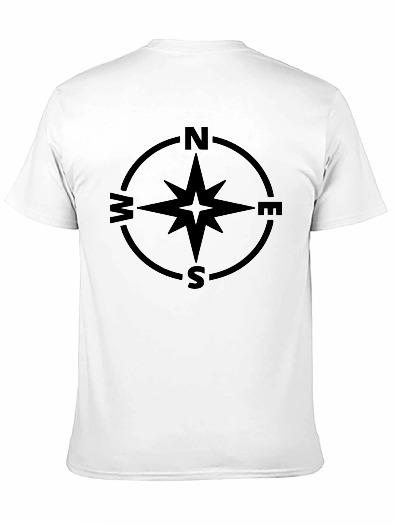 Compass Rose Graphic Tee - Mens Black Shirt