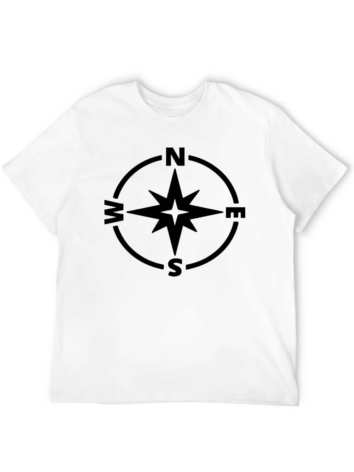 Compass Rose Graphic Tee - Mens Black Shirt