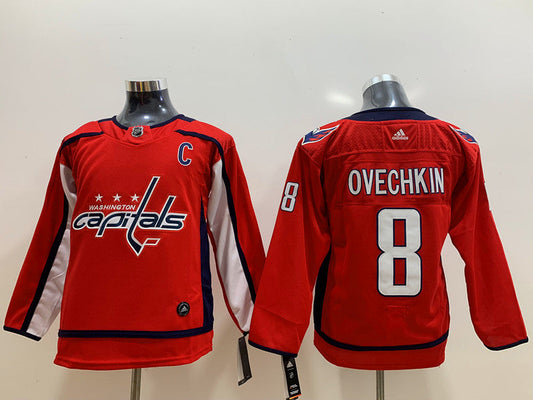 Men's Washington Capitals Alexander Ovechkin #8 Red Player Game Jerseys