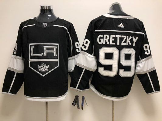 Men's Los Angeles Kings Wayne Gretzky Mitchell #99 Black Home Breakaway Player Jerseys