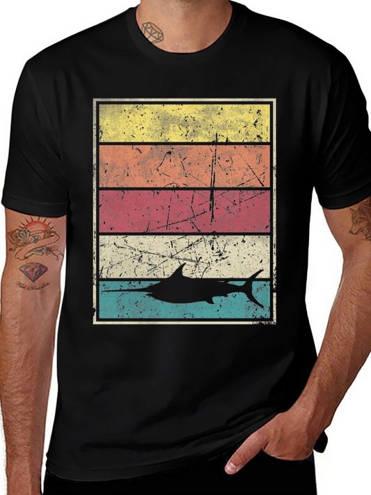 Retro Marlin T-Shirt - Vintage Fishing Design