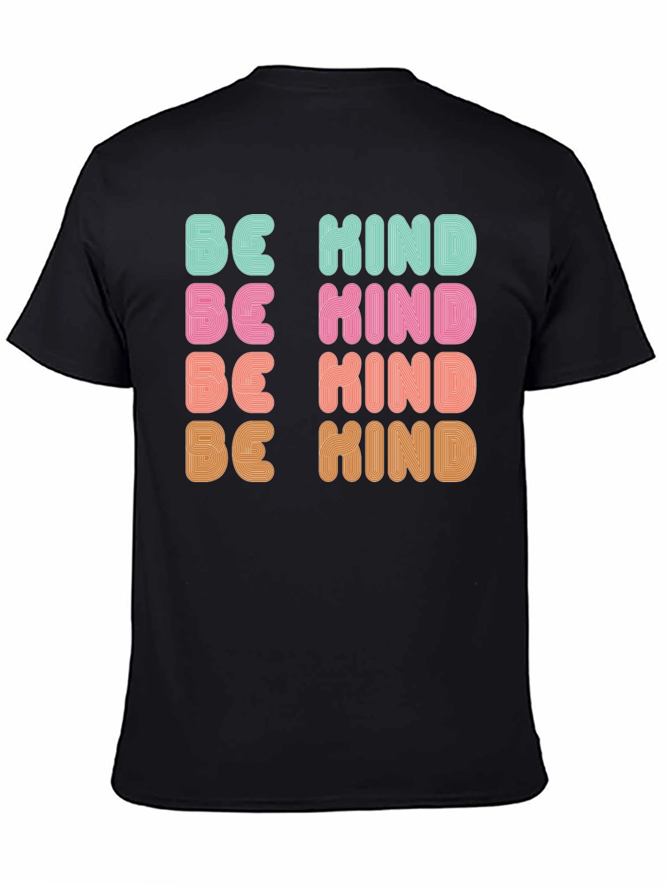 Be Kind Retro Graphic Tee - Positive Message T-Shirt
