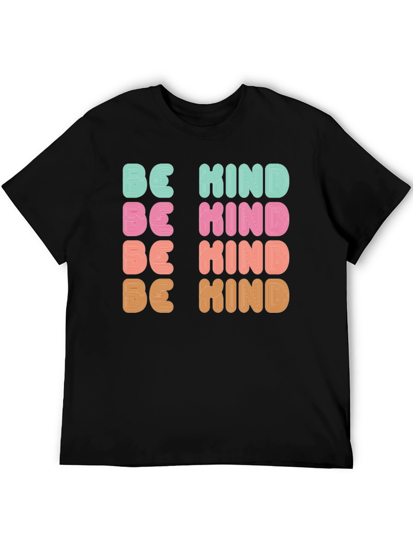 Be Kind Retro Graphic Tee - Positive Message T-Shirt