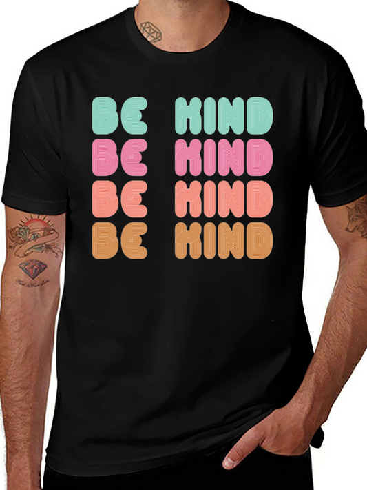 Be Kind Retro Graphic Tee - Positive Message T-Shirt
