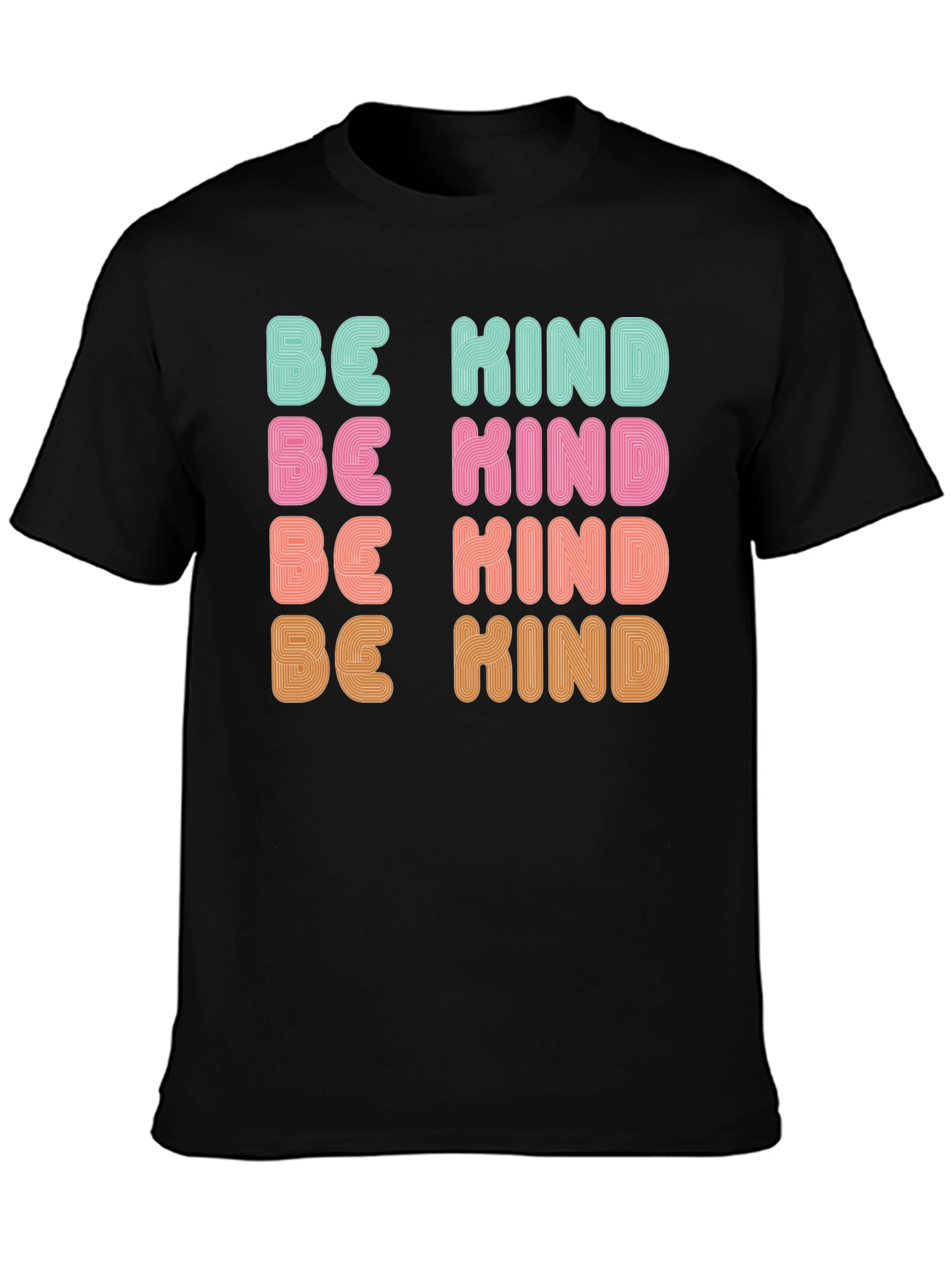 Be Kind Retro Graphic Tee - Positive Message T-Shirt