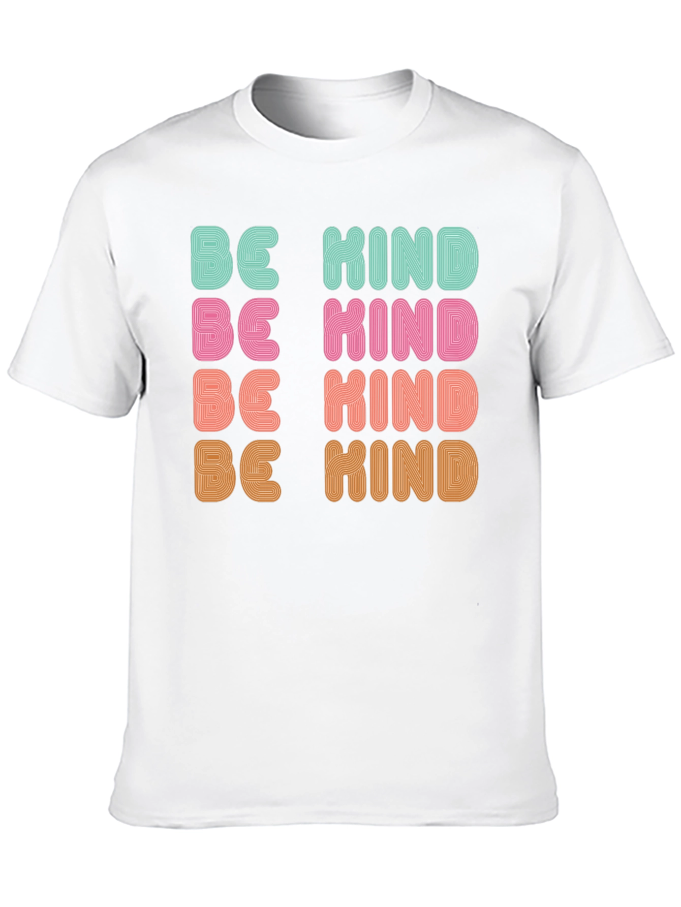 Be Kind Retro Graphic Tee - Positive Message T-Shirt