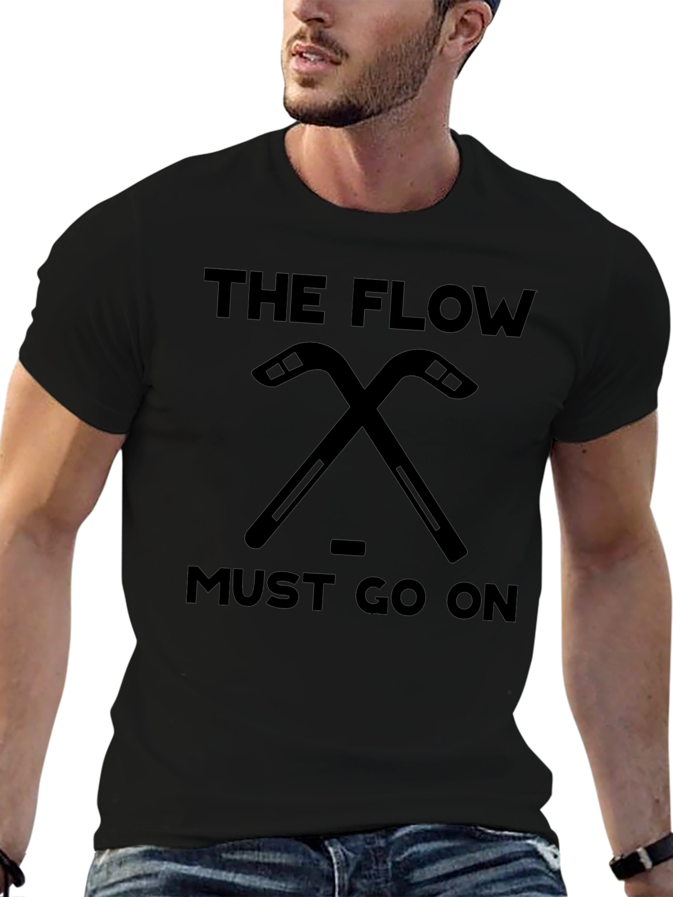 The Flow Must Go On Hockey T-Shirt