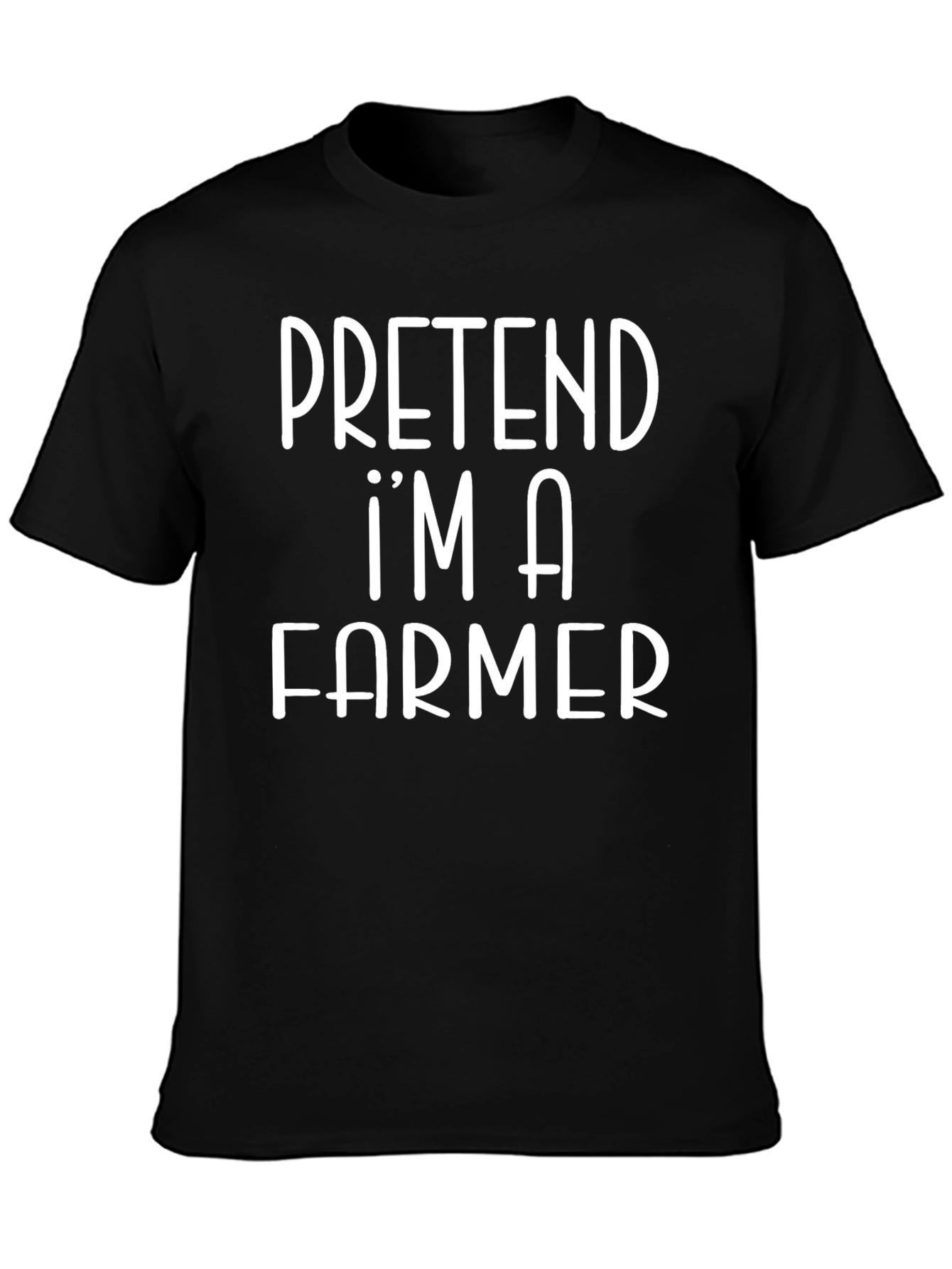 Pretend Im A Farmer T-Shirt Funny Costume Tee