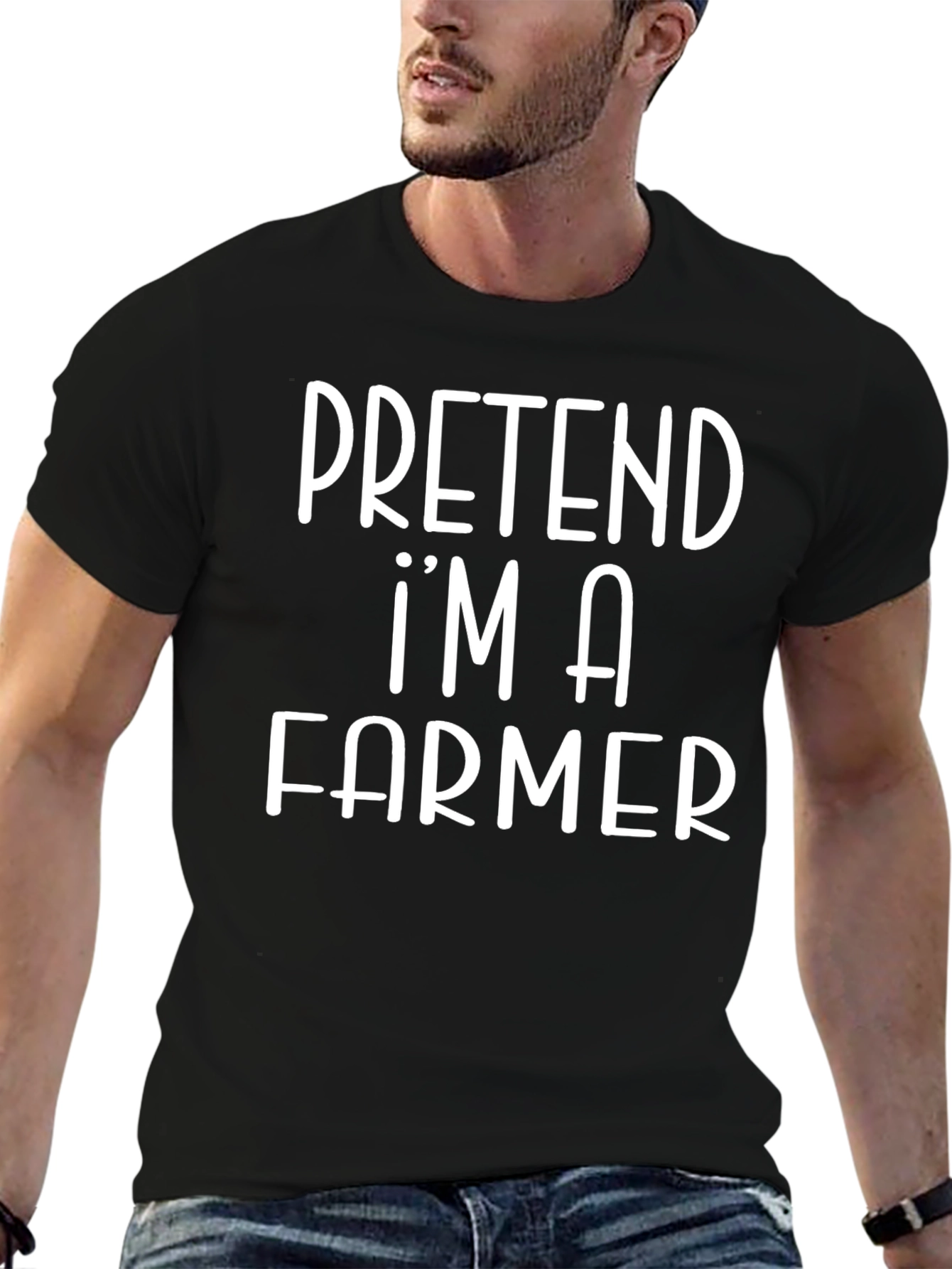 Pretend Im A Farmer T-Shirt Funny Costume Tee