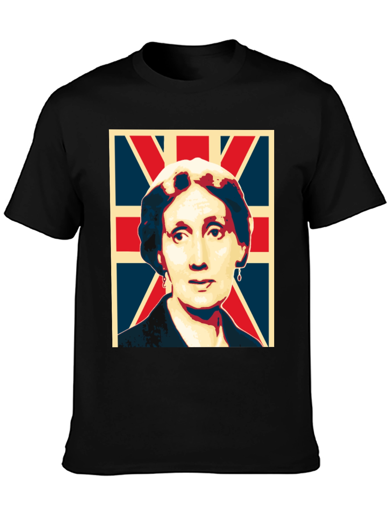UK Flag Portrait Graphic Tee