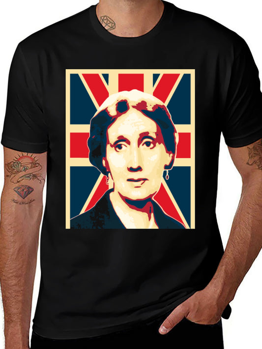 UK Flag Portrait Graphic Tee