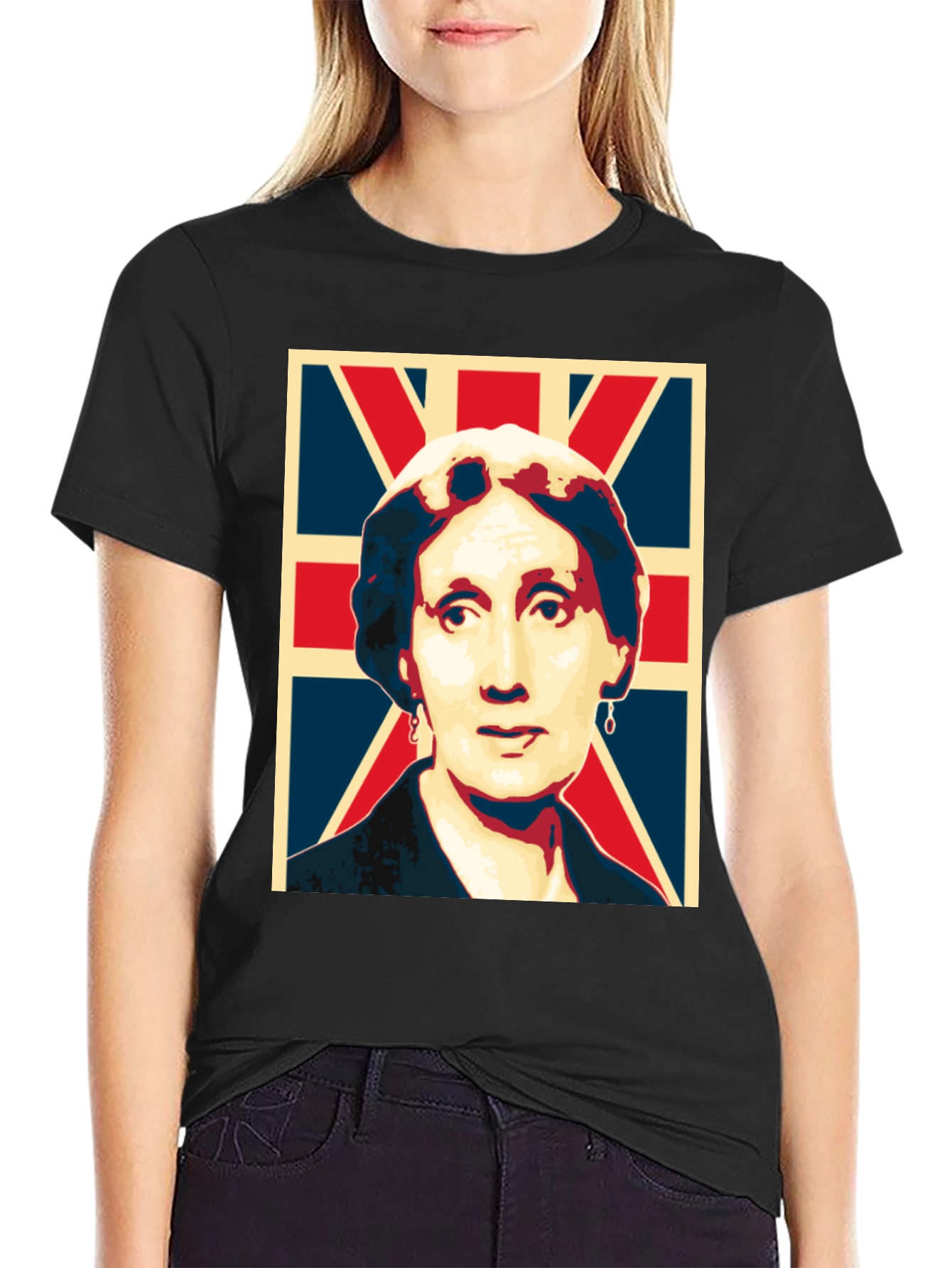 UK Flag Portrait Graphic Tee