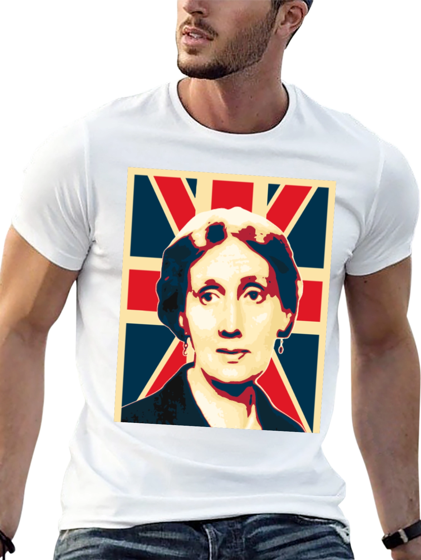 UK Flag Portrait Graphic Tee