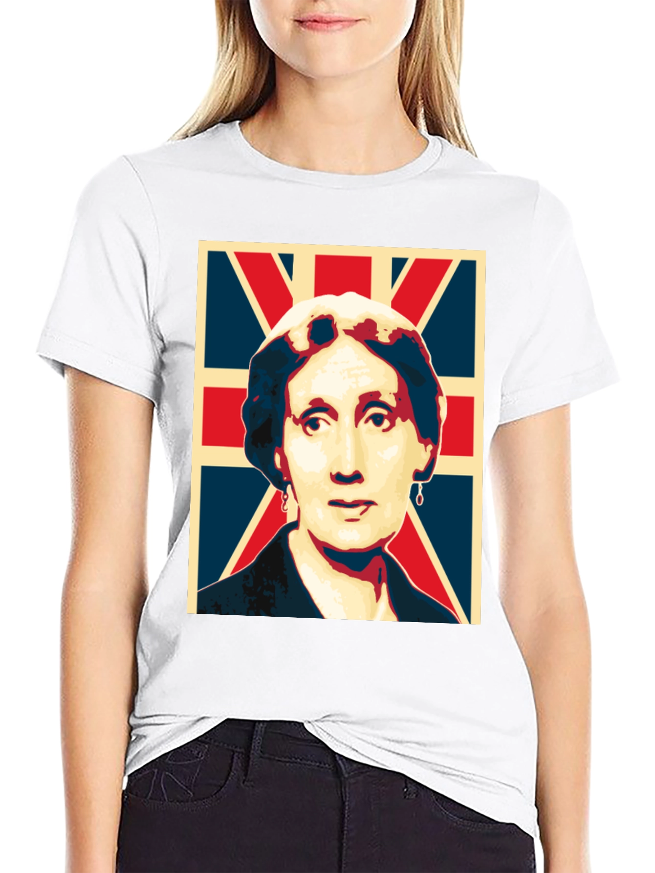 UK Flag Portrait Graphic Tee