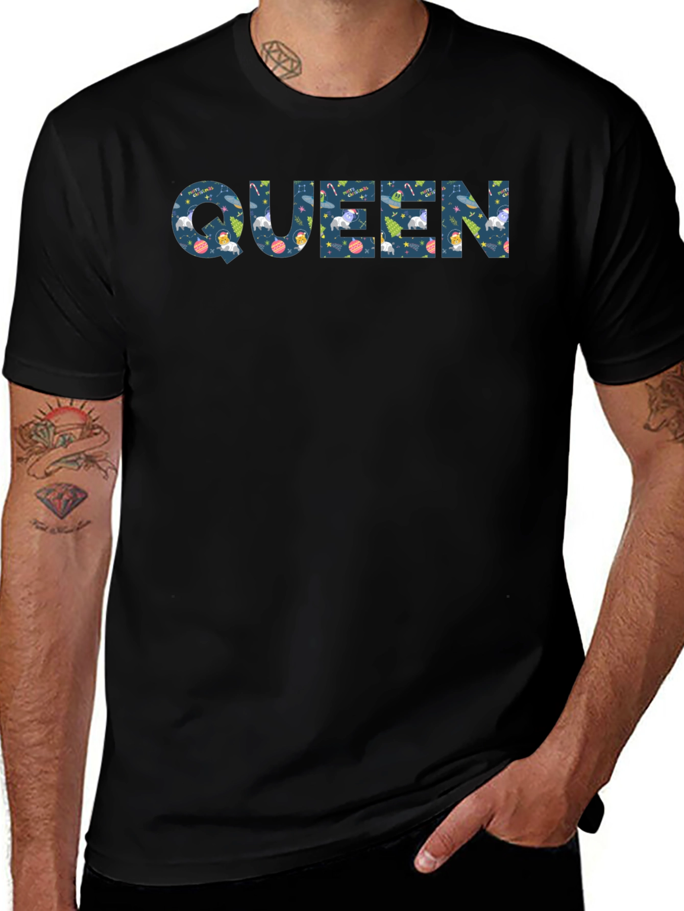 Queen Christmas T-Shirt - Holiday Festive Top