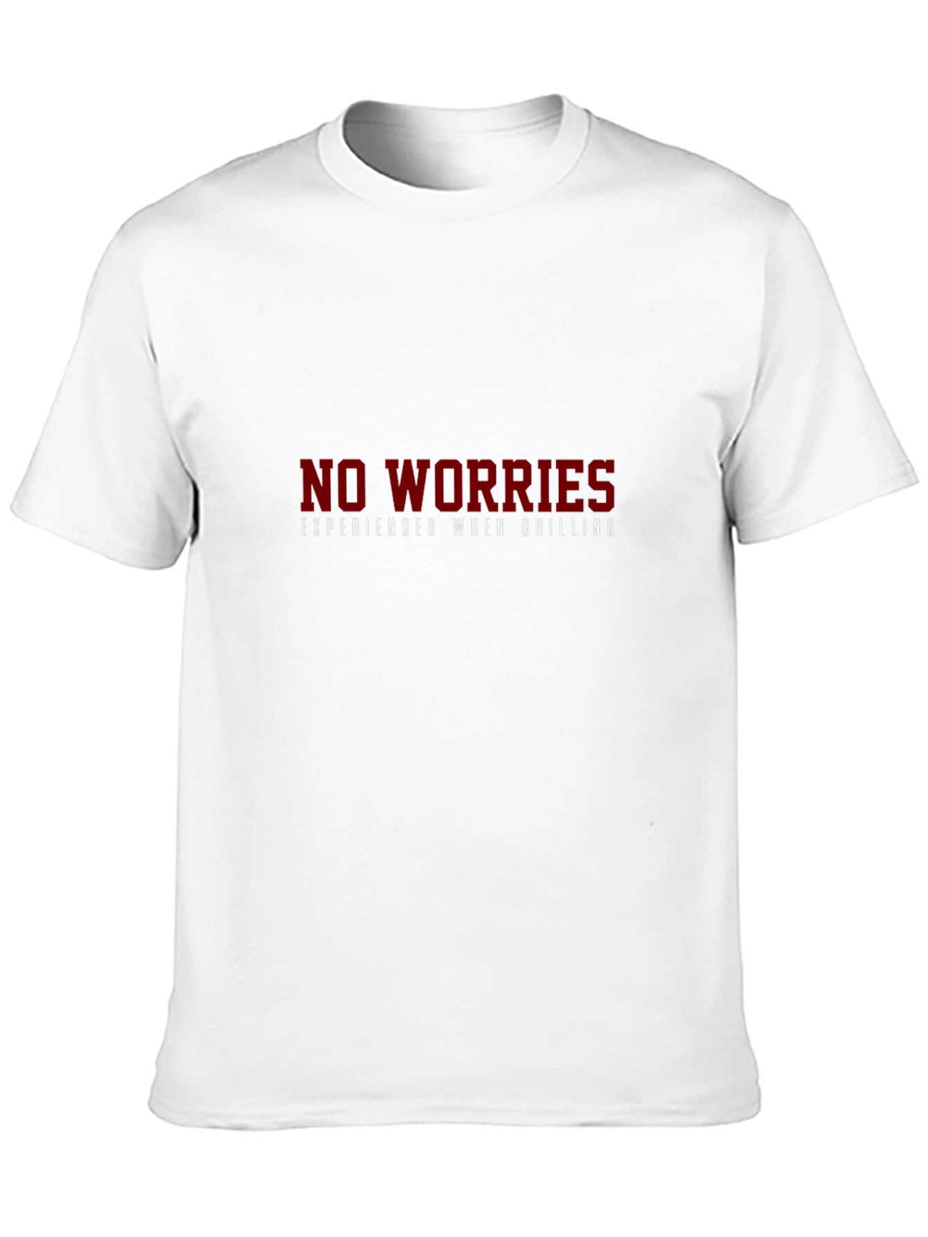 No Worries Chilling Black T-Shirt