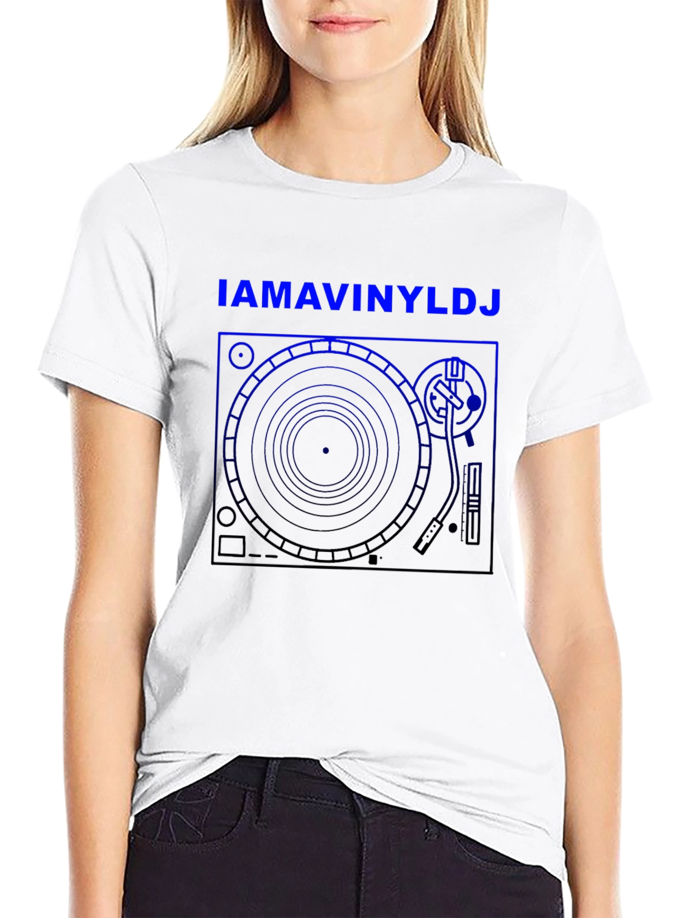 IAMAVINYLDJ T-Shirt - DJ Turntable Graphic Tee
