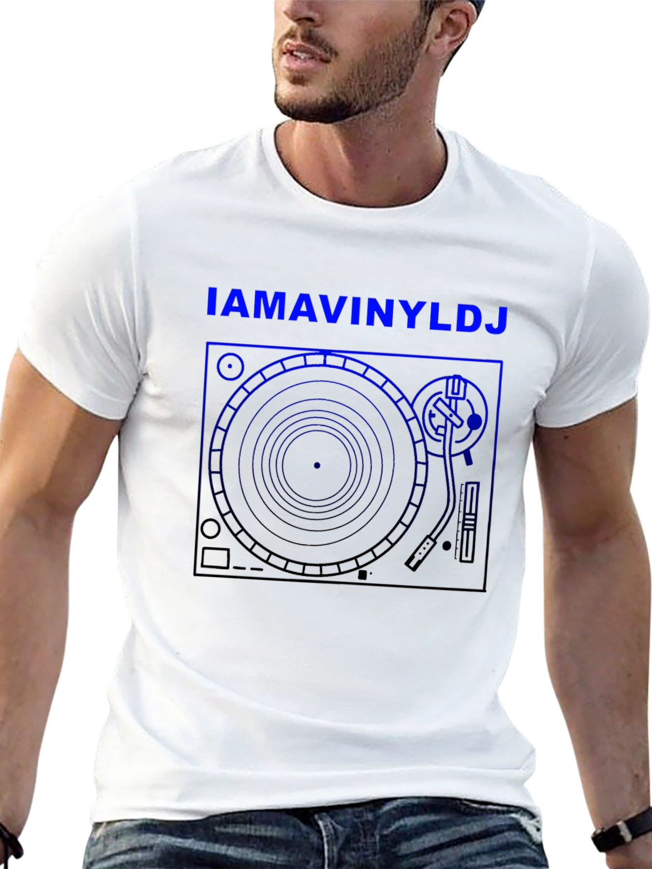 IAMAVINYLDJ T-Shirt - DJ Turntable Graphic Tee