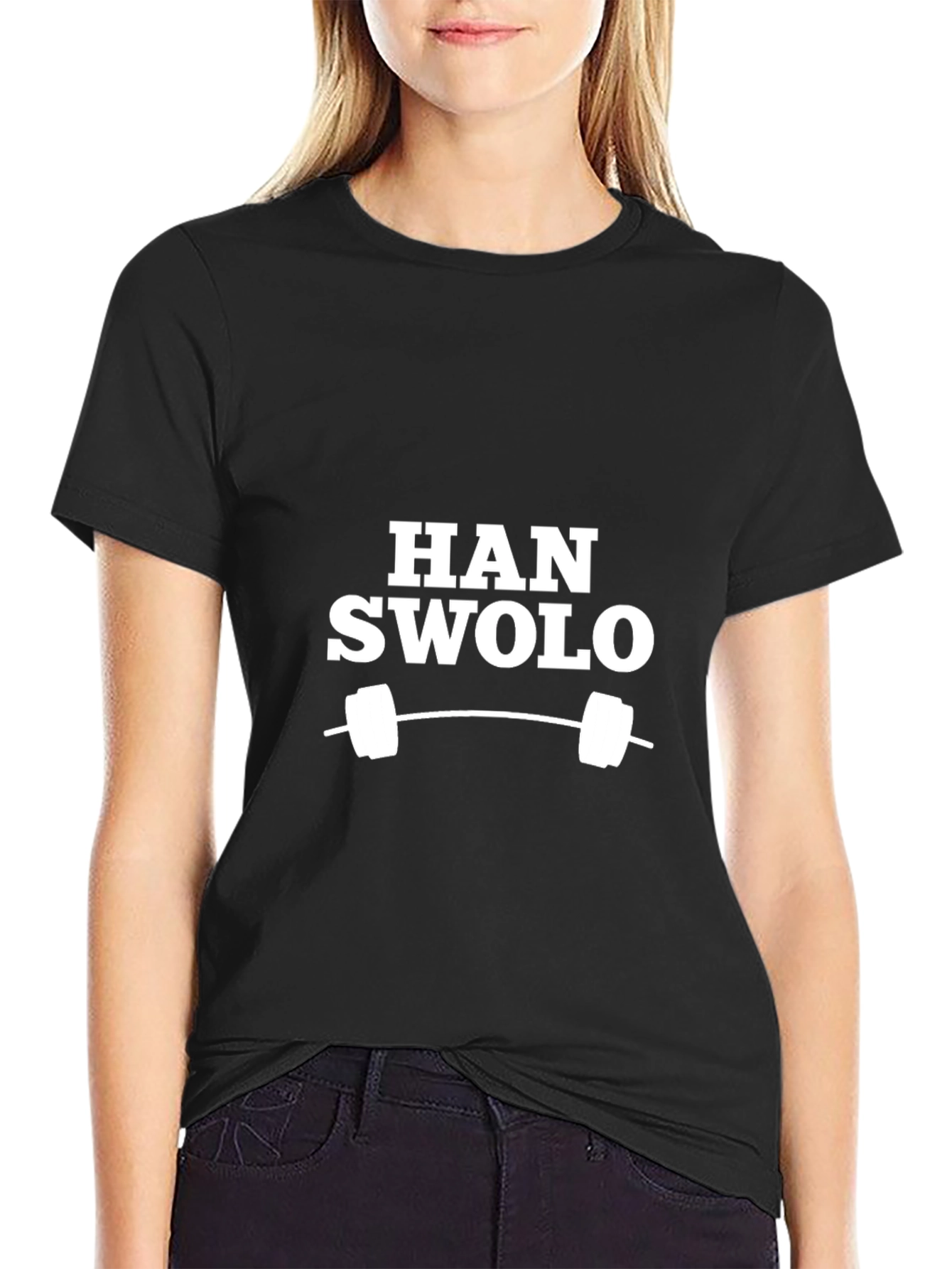 Han Swolo Funny Gym Workout T-Shirt