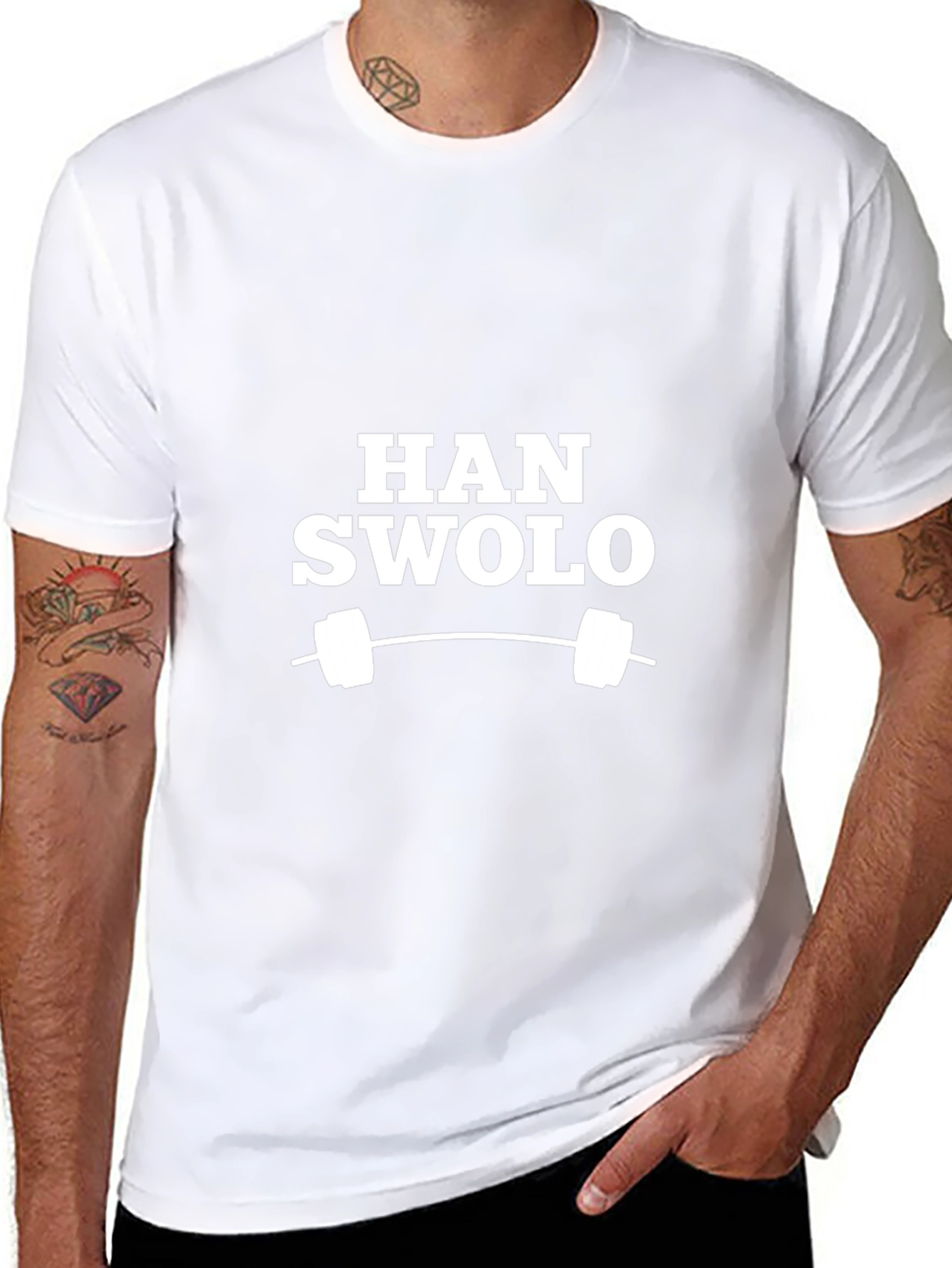 Han Swolo Funny Gym Workout T-Shirt