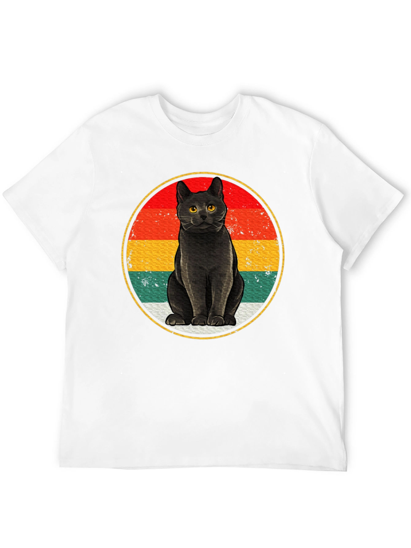 Retro Black Cat T-Shirt