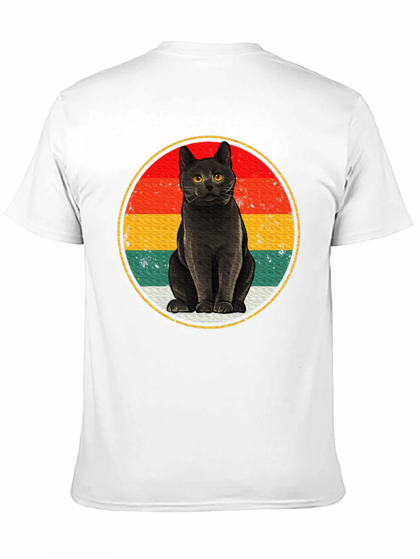 Retro Black Cat T-Shirt