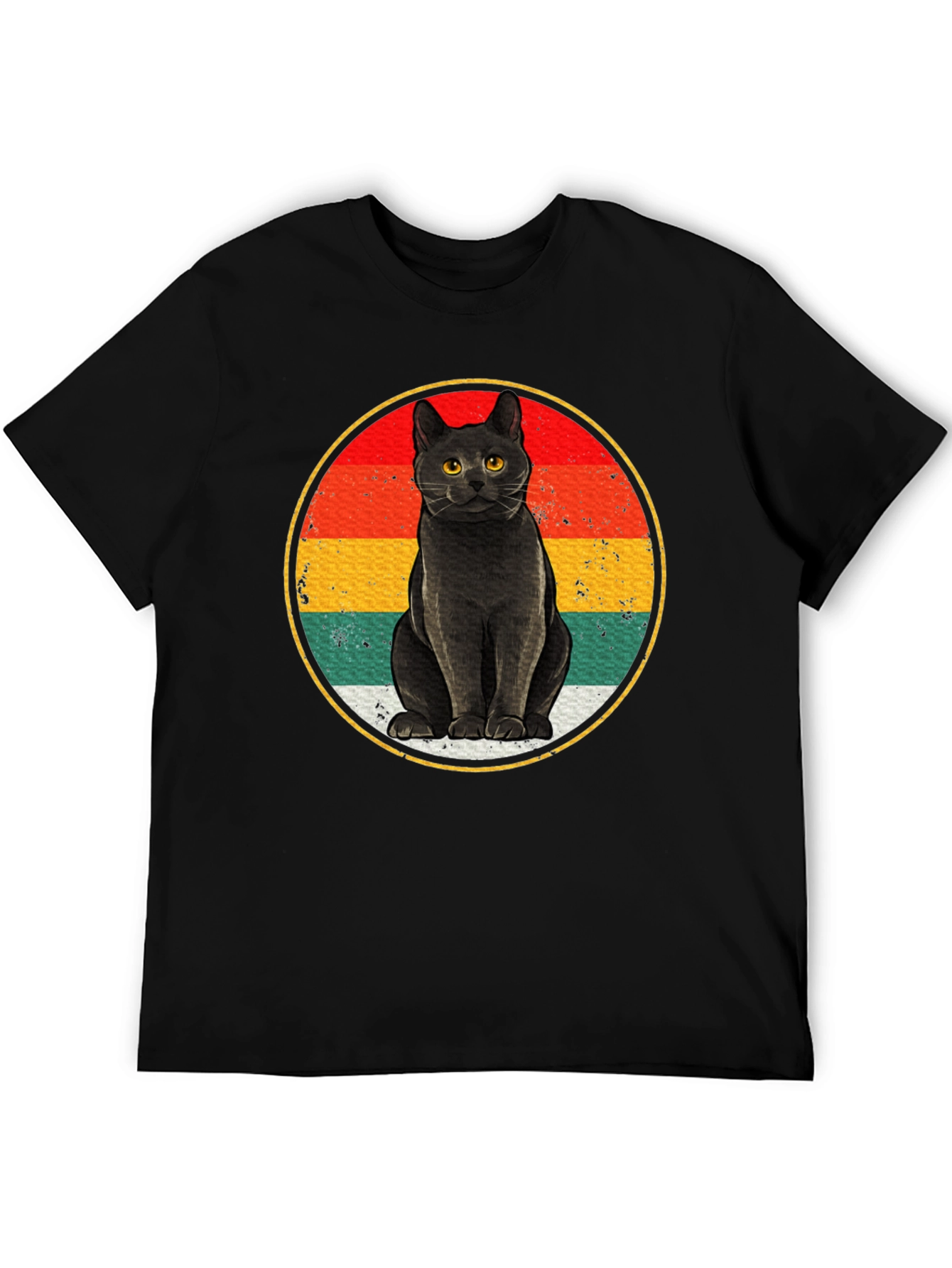 Retro Black Cat T-Shirt